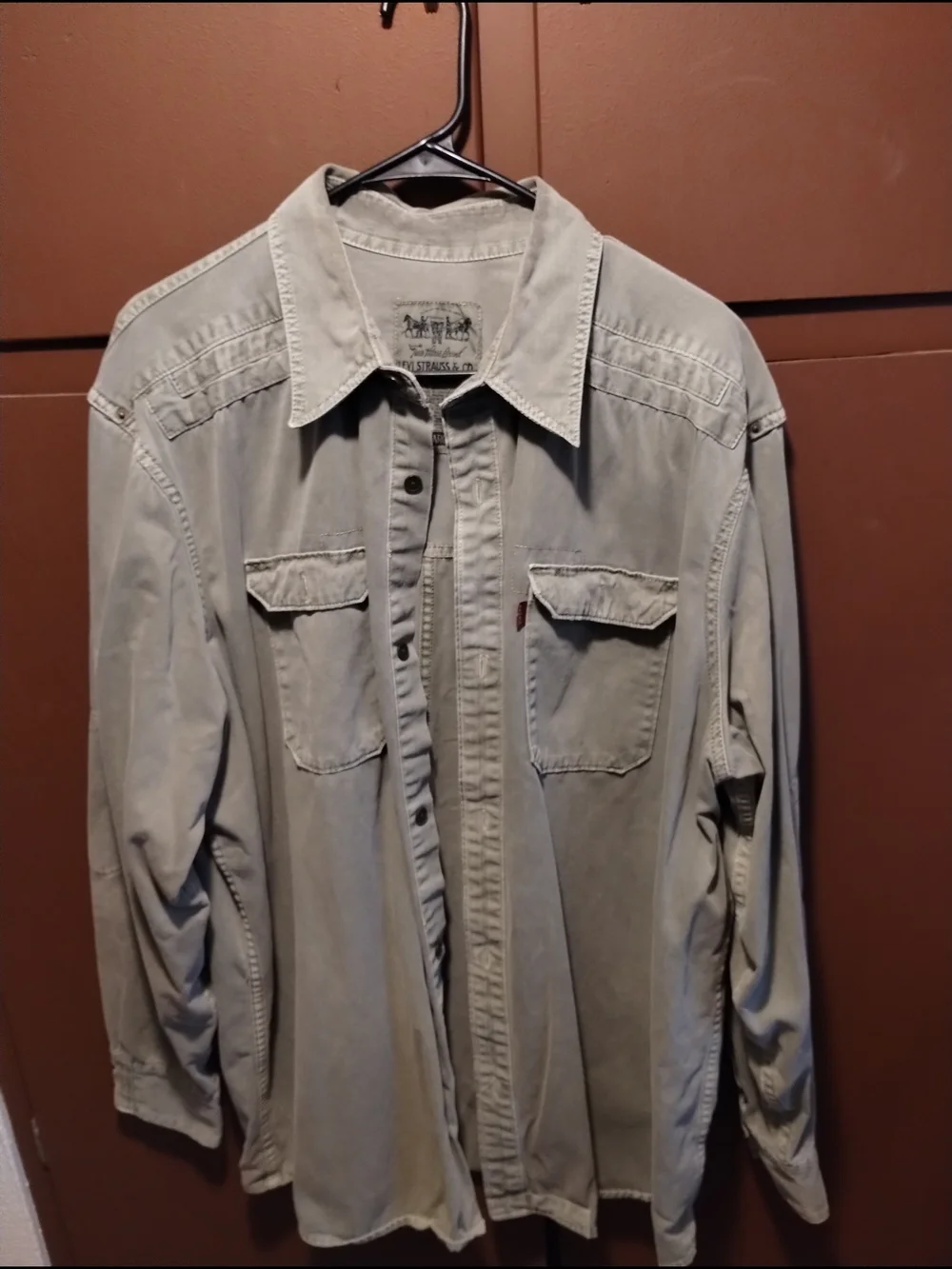 Levi's Vintage Olive Green Cotton Utility Shirt Jacket - Picture 4 of 8